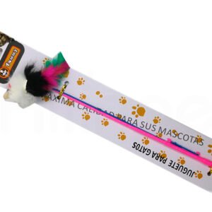 Caña con señuelo de plumas