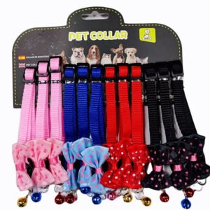 Collar con moño ajustable