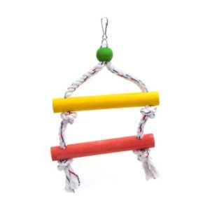 Escalera con dos escalones pajaros