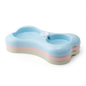 Plato comedero y bebedero huesito