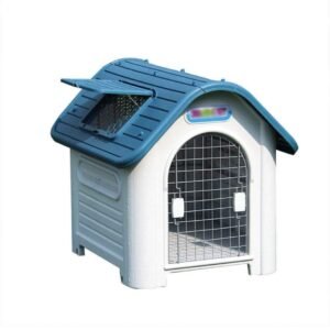 Casa para perro impermeable con rejilla