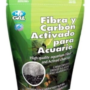 Fibra y carbón activado para acuario
