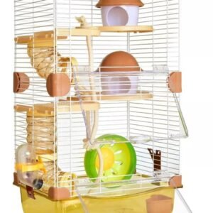 Jaula para hámster dos pisos túnel