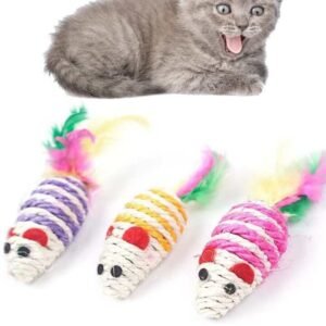 Juguete de 3 ratones para gato