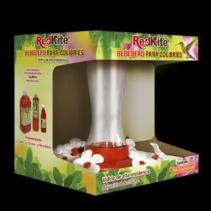 BEBEDERO DE VIDRIO P/COLIBRI 590 ML.