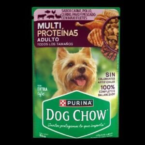 DOG CHOW SOBRE ADULTO MULTI PROTEÍNAS CARNE/POLLO/ CERDO 85 G