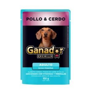GANADOR PREMIUM SOBRE MINI ADULTO POLLO/CERDO 100 G