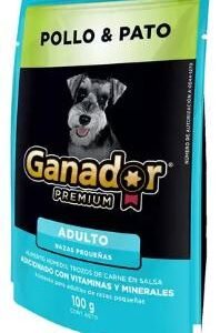 GANADOR PREMIUM SOBRE MINI ADULTO POLLO/PATO 100 G