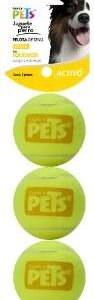 PELOTA TENIS CHICA PETS 3 PZ