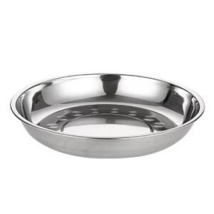 PLATO ACERO CIRCULAR BAJO XL
