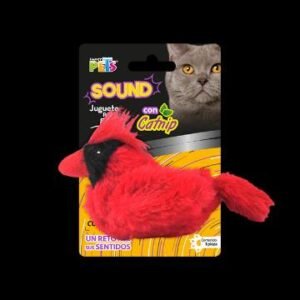 JUGUETE CARDENAL ROJO SOUND C/CATNIP