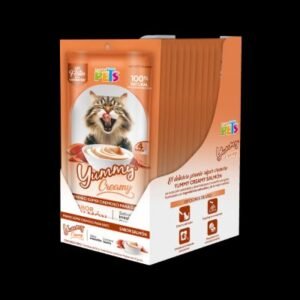 CAJA DISPLAY YUMMY CREAMY P/GATO SALMON - 12 PZAS