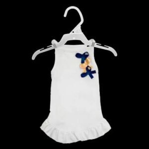 VESTIDO BLANCO C/3 MONOS CH