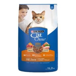 CAT CHOW SALMON, CARNE Y POLLO 15 KG