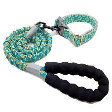 CORREA ANTI TIRONES CON COLLAR VERDE