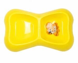 PLATO DOBLE PLASTICO AMARILLO