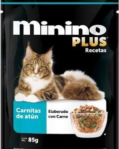 Minino Plus Sobre Carnitas de Atun 85 g
